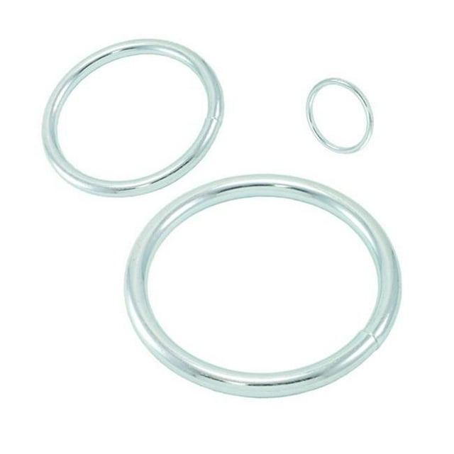 0.38 x 4 Po Anneaux Ronds en Acier&44; Bronze - Pack de 4