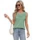 thumbnail image 3 of Blusas Sin Mangas para Mujer, Color Verde Frijol, Talla M, 3 of 10
