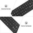 thumbnail image 2 of KAKOWELY 10pcs Keyboard Stickers Black Background with White Lettering Keyboard Skin,7.09X"X2.56"X0.2", 2 of 4