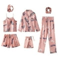 thumbnail image 2 of Brilliant Women's Sleep Shirts and Gowns 7 Women's Pajamas Sets Faux Silk Pyjama Women's Pajamas Sleepwear Sets Spring Summer Homewear Clothes under $5.00, 2 of 9