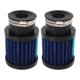 thumbnail image 1 of 2pcs Air Filter 28?48mm High Filtration Efficiency Universal for 50cc 70cc 90cc 125cc Moped Scooter ATV Dirt Bike Black Blue, 1 of 5