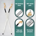 thumbnail image 3 of Radiator Cleaning Wand with Air Pipe Quick Connector, 4500 PSI 24-47” High Pressure Radiator Cleaning Tool, for Automotive Radiators, Condensers, Hvac & Heavy Machinery (32in+Switch), 3 of 6