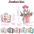 thumbnail image 3 of Jindong Interactive Parent Child Pretend Toys Kitchen Doctor Tools Dressing Table Suitcase Inspiring Imaginative Role Playing Quality Set for Family Bonding Entertainment, 3 of 9