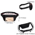 thumbnail image 6 of UTO Women Fanny Packs Belt Bag Nylon Crossbody Purse Lightweight Waist Bags Travel Casual with Adjustable Strap(Black-1), 6 of 8