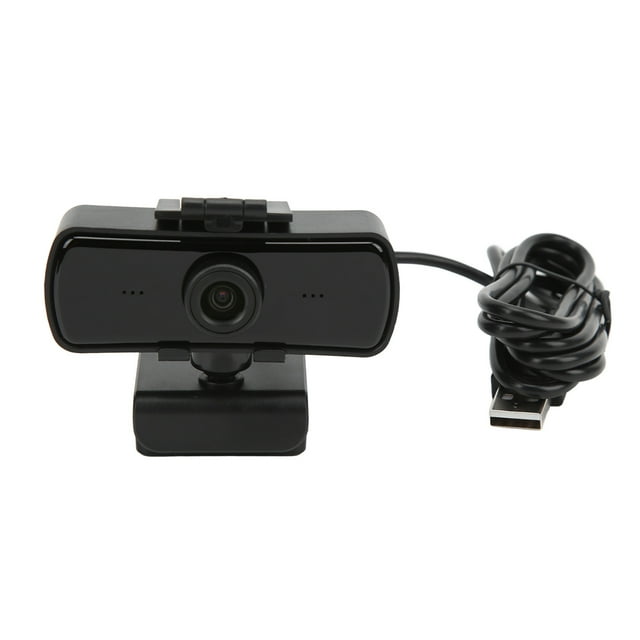 USB Caméra d'Ordinateur, PC Web Camera Base Réglable HD 1440p 360 Degrés Tournant Fiche de Détail Clair et Jouer avec Micro pour Ordinateur Portable pour Conférence