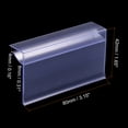 thumbnail image 5 of Uxcell 80x42mm Clear Plastic Label Holder Clip for Shelf, 30 Pack, 5 of 5