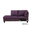 thumbnail image 5 of Hommoo L Shaped Flippable Backrest Sectional Couches and Sofas, 4-Seat Linen Sectional Sofa Sets, Modern Living Room Furniture Sets, 15' Back Height, Amaranth(No Ottoman), 5 of 8