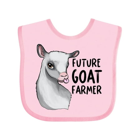 

Inktastic Future Goat Farmer Gift Baby Boy or Baby Girl Bib