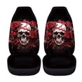 thumbnail image 5 of XYZCANDO Skull Floral Car Seat Covers for Woman Soft Car Front Seat Covers Full Protection Washable, for Van Truck Vehicle, 5 of 10