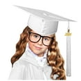 thumbnail image 2 of HUANBAI Shiny Kindergarten And Preschool Graduation Caps For Kids And High School College For Adults With Tassel S, 2 of 4