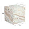 thumbnail image 3 of TOV Furniture Keira Marble 15 inch Tall Side Table, 3 of 14