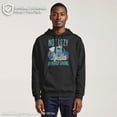 thumbnail image 2 of Men's Lilo & Stitch Not Lazy, Saving Energy  Pull Over Hoodie Black X Large, 2 of 9
