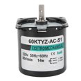 thumbnail image 1 of AC Synchronous Motor 14W Permanent Magnet Low Speed 2?Way High Torsion Central Shaft XD60KTYZ80rpm/min AC220V, 1 of 5