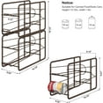 thumbnail image 3 of Soda Can Organizer for for Pantry, Stackable Can Dispenser Canned Food Storage, Kitchen Cabinet Fridge Beverage Cans Holder, 4 Pack, Bronze, 3 of 8