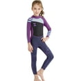 thumbnail image 4 of Kids Boys Girls 2.5mm Neoprene Wetsuit Thermal One Piece Swimsuit UV Protection Rash Guard, 4 of 14