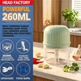 thumbnail image 5 of Electric Mini Chopper,Mini Chopper Food Processor,Garlic Chopper,Rechargeable Wireless Food Processor For Garlic Onion Ginger Chili Vegetables Meat, 5 of 5