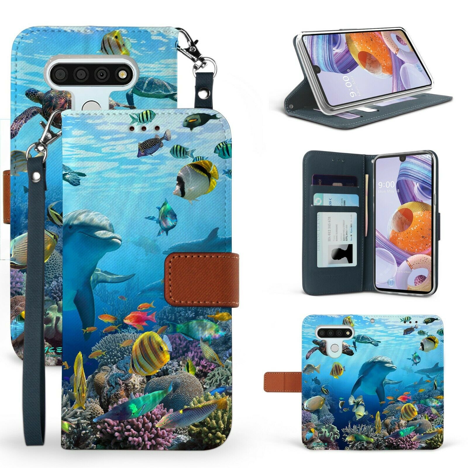 for LG K51 LG Reflect Q51 Wallet Case Phone Case Hybrid 2Tone Wallet