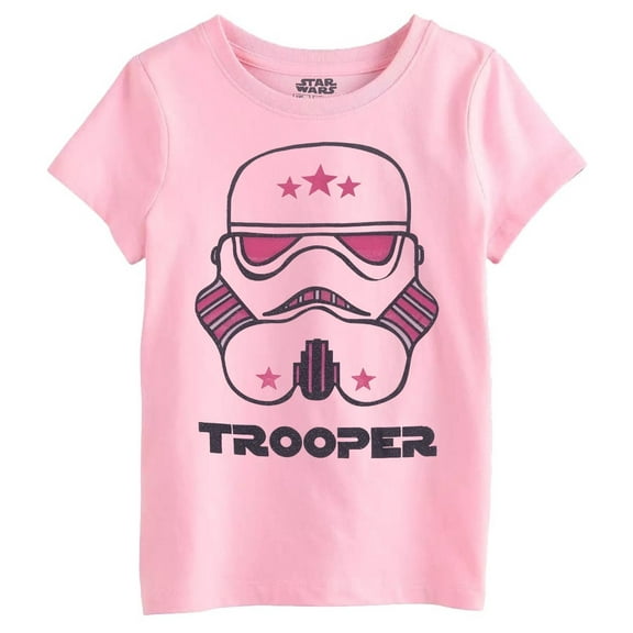 Star Wars Girls Storm Trooper Helmet T-Shirt, Sizes 4-16