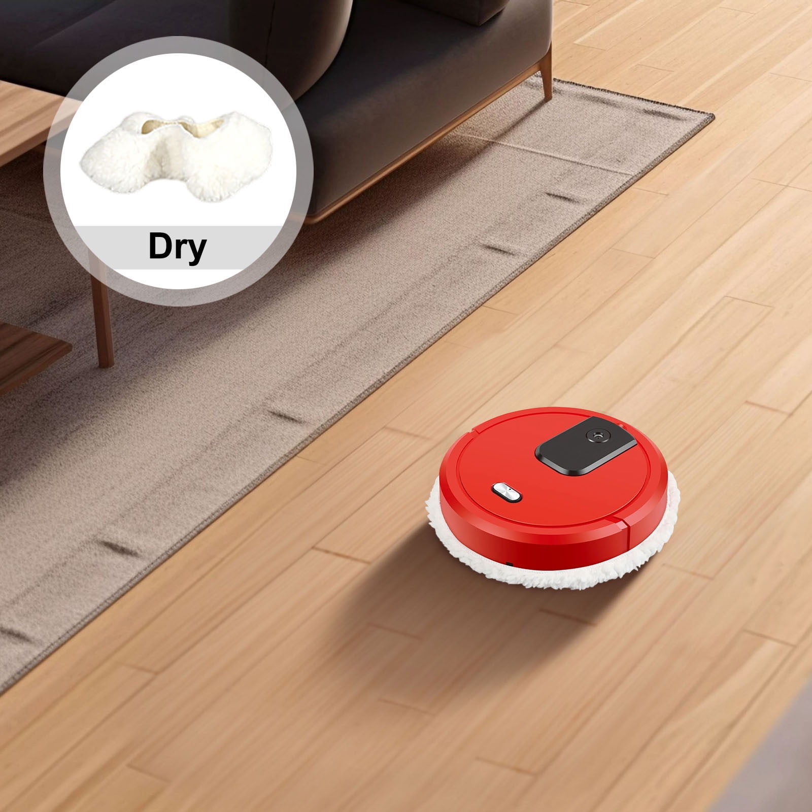 LLDYYDS Dry and Wet 3 in 1 Sweeping Robot, Intelligent Sweeping Robot Vacuum Cleaner, Rechargeable Dry and Wet Fully Automatic Mopping Machine
