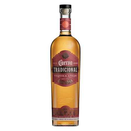 Jose Cuervo Tradicional Añejo Tequila, 750 ml Glass Bottle, 40% ABV