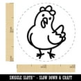 thumbnail image 2 of Cartoon Chicken Hen Tilting Head Self-Inking Rubber Stamp Ink Stamper - UV Ink - Mini 1/2 Inch, 2 of 7