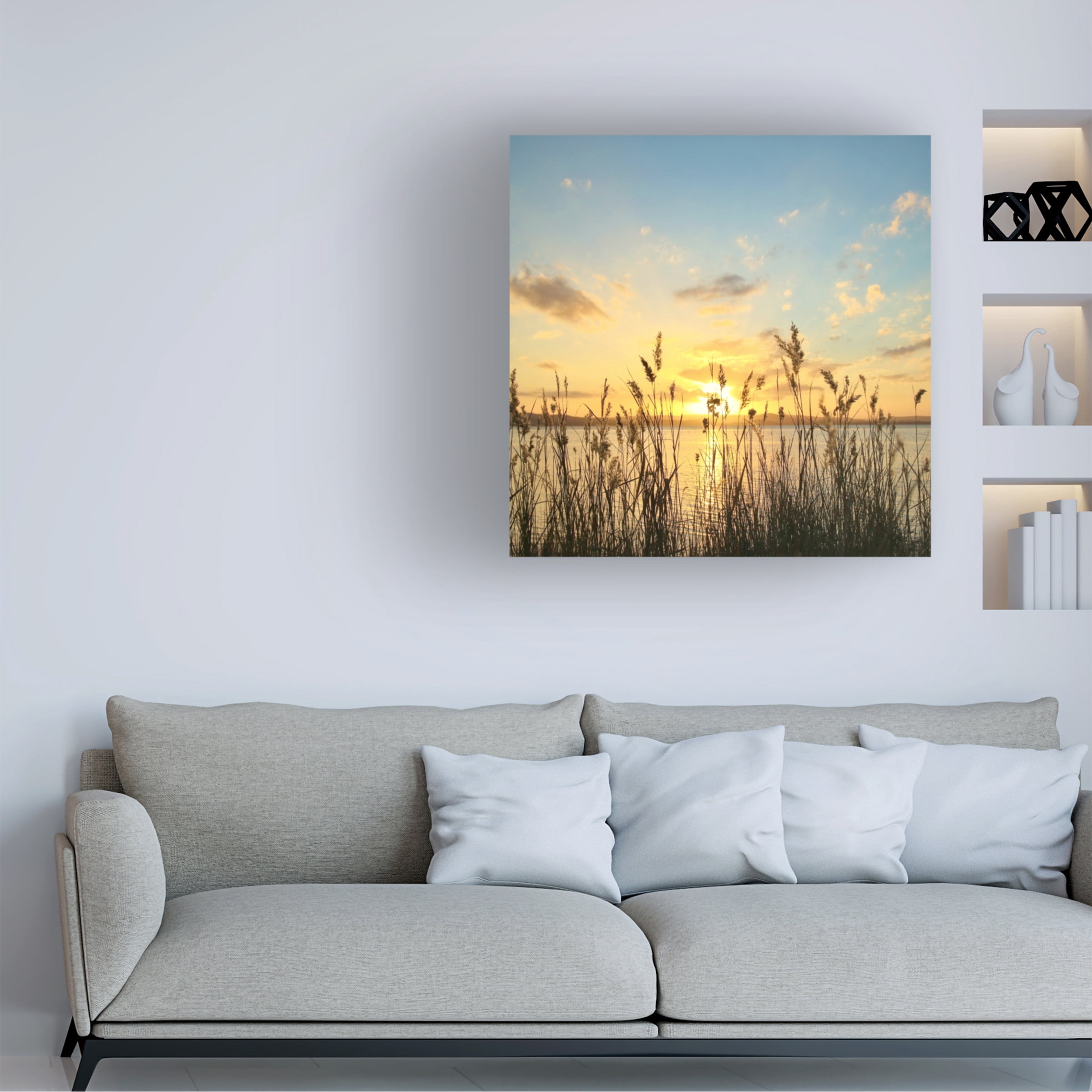 Beata Czyzowska Young 'When The Sun Goes Down' Canvas Art