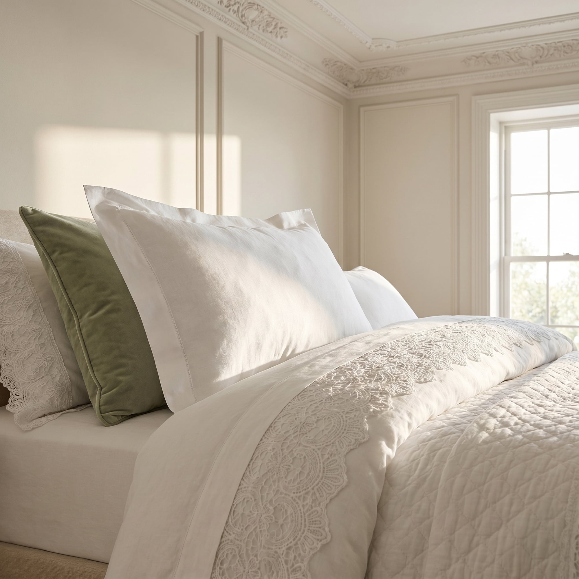 Unique Bargains 2 Pack Cotton Pillowcase Cooling Envelope Closure Bedding White