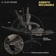 thumbnail image 3 of Silla Gamer Playfever Nitrox Escritorio Oficina Masajedor, 3 of 6