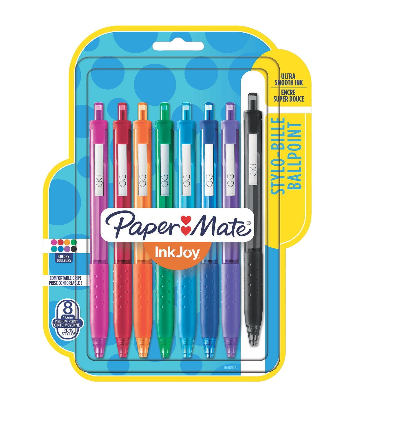 Paper Mate InkJoy 300RT Retractable Ballpoint Pens, Medium Point (1.0 mm), Assorted Colours, 8 Count
