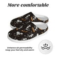 thumbnail image 6 of Goofa Jumping Skull Print Womens Mens Cotton Lightweight House Slippers , Washable Home Slippers,Indoor Comfy Bedroom Cozy Slippers-40/41, 6 of 7