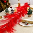 thumbnail image 3 of Dalrosia Christmas Tree Garland Decoration Pampas Grass Garland Faux Artificial Fabric Feathers Boho for Mantle Xmas Tree Home Farmhouse Christmas Holiday Party Supplies, 3 of 6