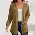 thumbnail image 2 of Women Lightweight Cardigan Long Sleeve Open Front Casual Sweater with Pockets Plus Size Trendy Fall Outwear, 2 of 7