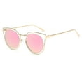 thumbnail image 2 of Womens Cat Eye Gold Frame Fashion Sunglasses, 2 of 4