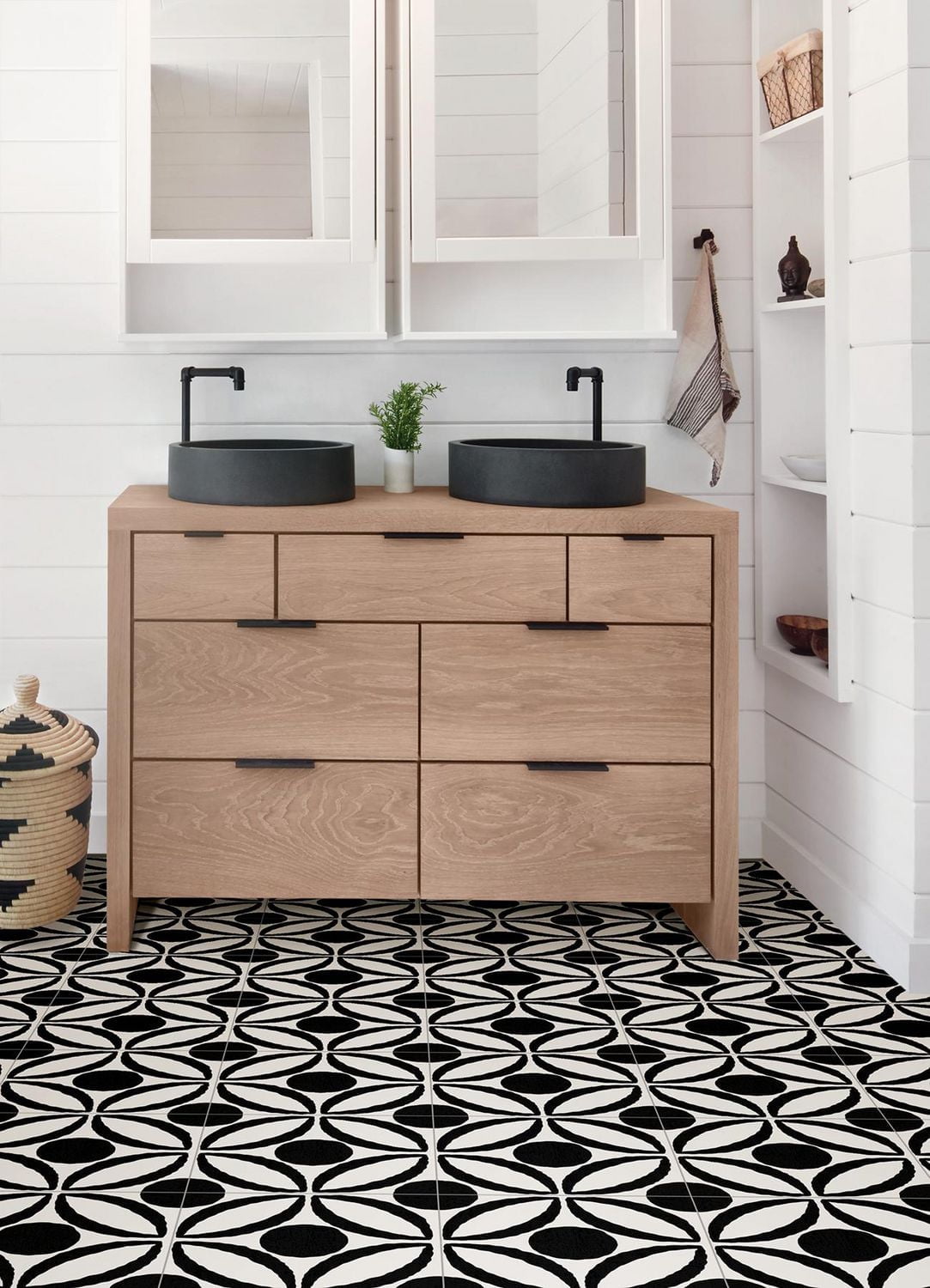 FloorPops Tory Peel and Stick Floor Tiles Set of 20