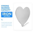 thumbnail image 3 of Toyvian 12Pcs Heart Shape Iron Hangers with Traceless Adhesive Wall Mounted Coat Hooks, 3 of 6