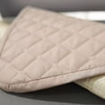 thumbnail image 3 of 2 Pcs Chaise Imperméable Carrée Tabouret de Restaurant Chaise Beige Jaune, 3 of 9