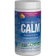 Natural Vitality Calm Magnesium Powder for Stress Relief, Raspberry Lemon, 4 oz