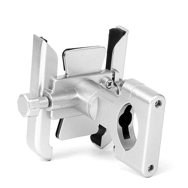 Graflsoa Universal Silver Aluminum Alloy Phone Mount for Motorcycles, Bikes, and E-Bikes - Adjustable, Vibration-Reducing, Durable Design for 4"-6.5" Devices