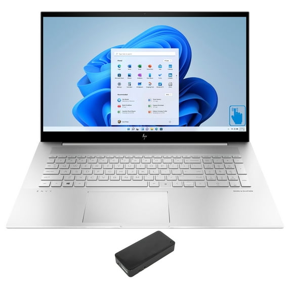 HP ENVY Laptop 17 Home/Business Laptop (Intel i7-1255U 10-Core, 17.3in 60Hz Touch Full HD (1920x1080), Intel Iris Xe, 32GB RAM, 2TB PCIe SSD, Backlit KB, Wifi, HDMI, Win 11 Pro) with DV4K Dock