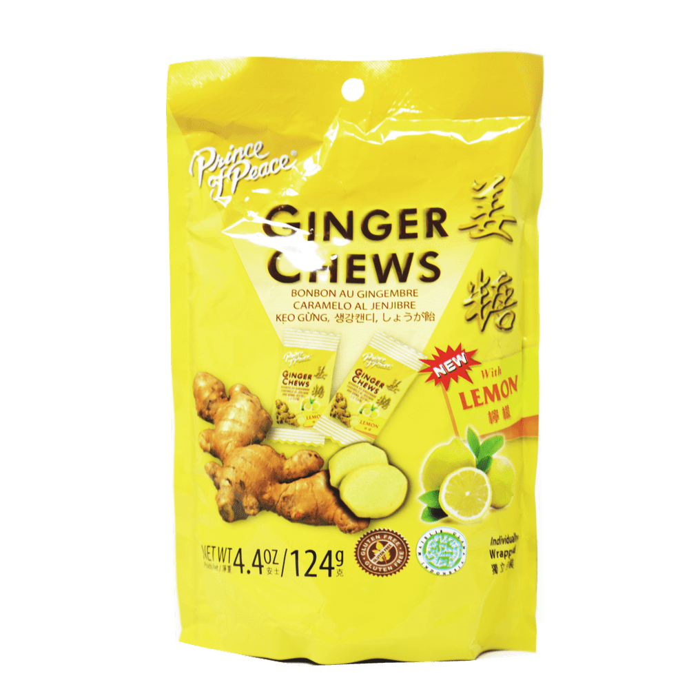 Prince Of Peace Ginger Candy Chews Lemon Flavored