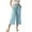 Light Blue, variant on yillto Capri Pants for Women High Waisted Wide Leg Casual Lounge Pant Summer Capris with Pockets