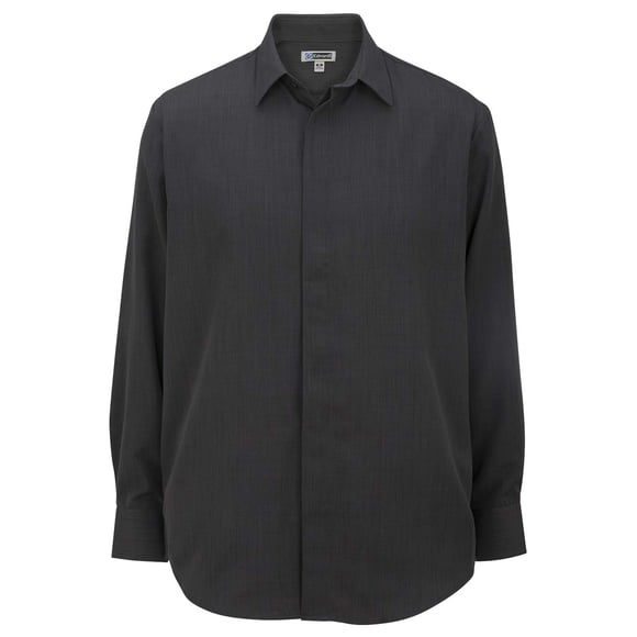 Edwards Garment Men's Big And Tall Adjustable Cuff Cafe Shirt_STEEL GREY_3XL T