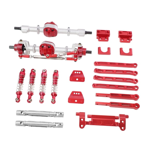 Pitycbo RC Car Accessories: Modified Driveshaft Replaces Front And Rear Shock Absorbers, red