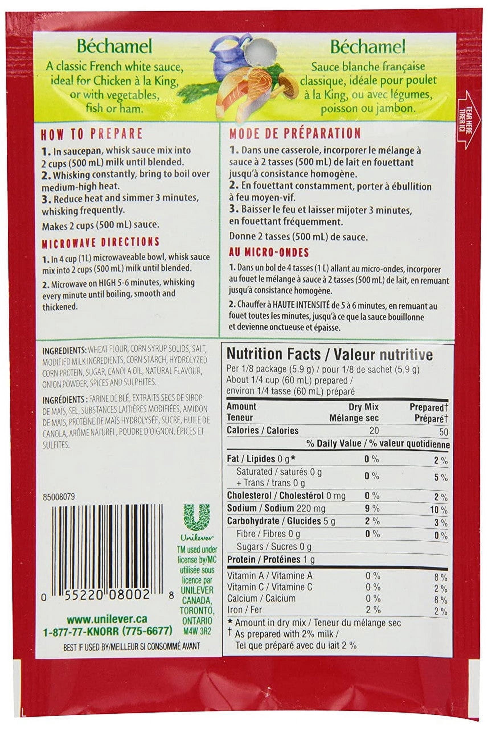Knorr Béchamel Classic Sauce Mix 47g (1.6 oz) | French White Sauce