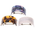 thumbnail image 1 of 3Pcs Starry Sky Pattern Hair Spring Clips Fashion Hairpins Semicircle Clips (White, Light Brown, Blue), 1 of 7