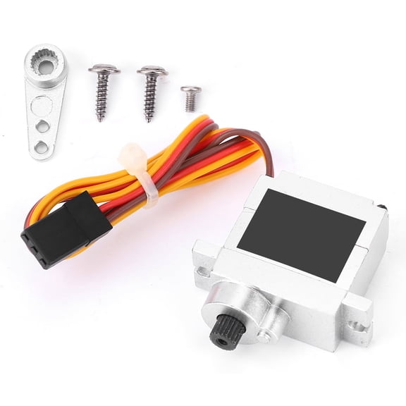 Rc Metal Servo,9g Metal Servo Steering Engine Upgrade Spare Accessory Fit For Wpl B1 B14 B16 B24 C14 C24 B36 1:16 Rc Truck[silver]