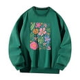 thumbnail image 3 of Sudadera de mujer invierno primavera moda casual tops para mochilero trabajo caminar XL, 3 of 7