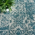 thumbnail image 5 of Safavieh Courtyard Taegan Floral Indoor/Outdoor Area Rug, Blue/Gray, 8' x 11', 5 of 10