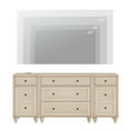 thumbnail image 4 of WAMPAT Modern TV Stand for 75 Inch TV, Dresser with 5 Drawers and 2 Doors, Wood Nightstands with Charging Station for Living Room Wood TV Console Table for 70 65 80 inch TV for Bedroom, Beige, 4 of 8