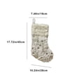 thumbnail image 3 of Kbndieu 18" Christmas Stockings, Christmas Snowflake Socks Soft Thick Socks Candy Bags Christmas Tree Hangings for Family Christmas Decorations & Gifts Christmas Clearance, 3 of 6